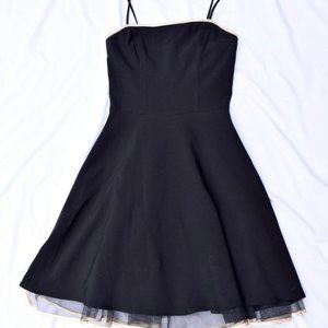 Black A-line Cocktail Dress